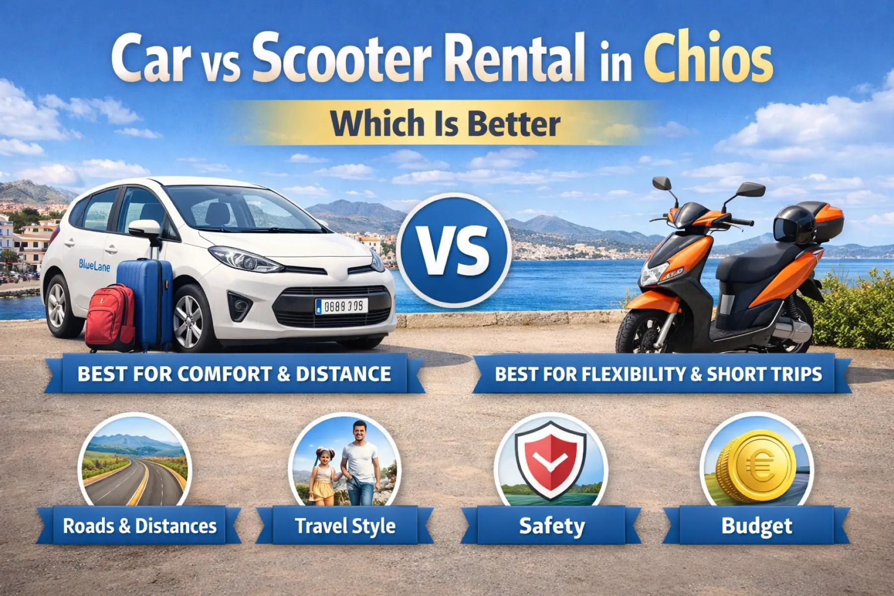 Car vs Scooter Rental in Chios Which Is Better